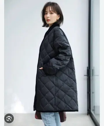 anuans taion 텐트 실루엣 퀼팅 코트