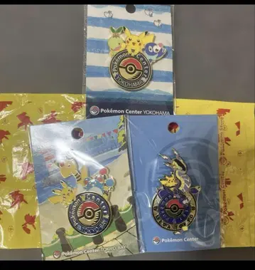 새상품 3점 포켓몬 센터 메가 도쿄 미라이돈 로고 핀즈 덴류 마릴