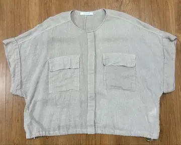 B.C STOCK 린넨 블렌드 메쉬 SS 돌먼 블루종