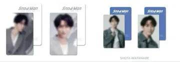 SnowMan POPUP 한국 와타나베 쇼타 포토 카드 A&B 각 1세트