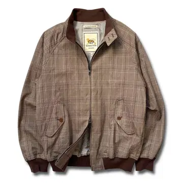 BARACUTA G9 해링턴 자켓 S 체크 스윙탑