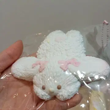 새상품 엎드린 토끼 인형 물 느낌 스퀴즈