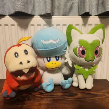 포켓몬 스타팅 봉제 인형 세트 쿠와레스 뜨아거 냐오하