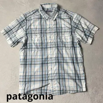 patagonia 체크 셔츠 더블 포켓