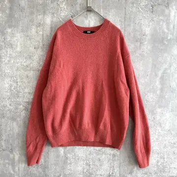 UNIQLO 프리미엄 라무 울 크루넥 스웨터 심플 캐주얼