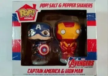 FUNKO POP! SALT&PEPPER 캡틴 아메리카&아이언맨