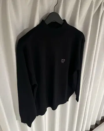 MCM black mock neck knit