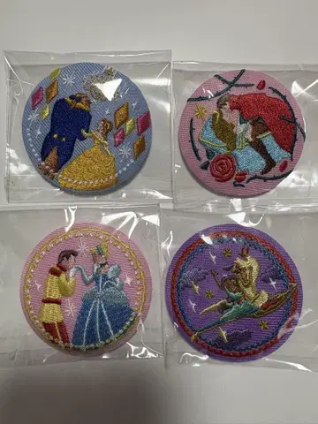 Disney 프린세스 자수 캔뱃지