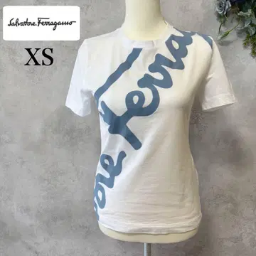 Salvatore Ferragamo 반팔 T셔츠 로고 셔츠 여성용