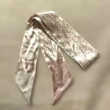스카프 리본 스카프 핑크