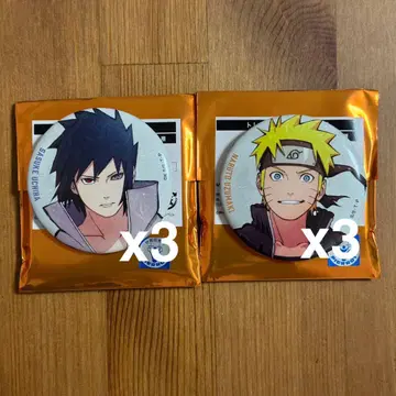 NARUTO 베이스야드 도쿄 캔뱃지 우즈마키 나루토 우치하 사스케