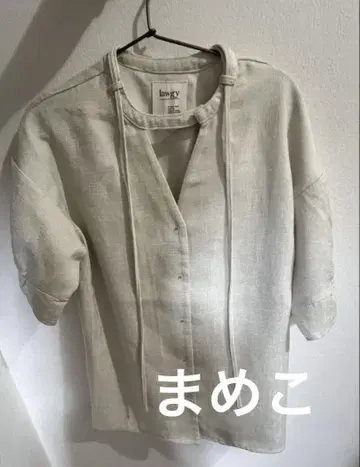 스트링 핑 슬리브 개더 자켓 탑 lawgy 라우지