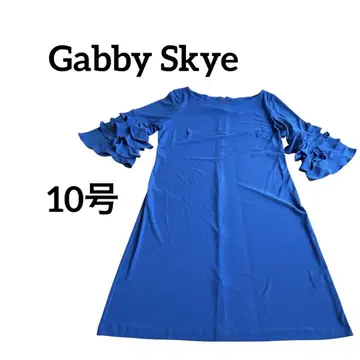 Gabby Skye [10호] 프릴 달린 파란색 원피스