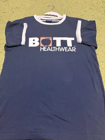 L 사이즈 Bott Health Ringer bott 링거 티셔츠 네이비