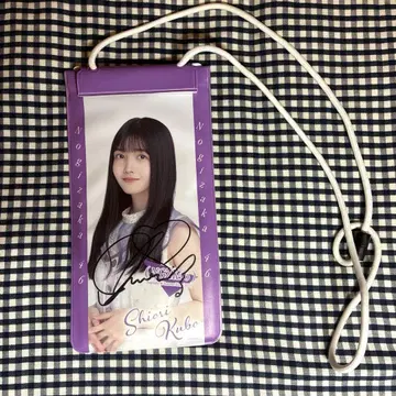 노기자카46 쿠보 시오리 3기생 전츠 2022 친필 사인 티켓 홀더
