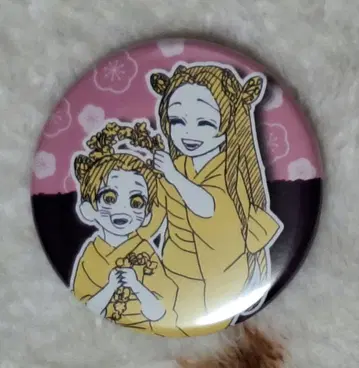 귀멸의 칼날 어린이 시절 컬렉션 캔뱃지 푸치 코쵸우 시노부&카나에