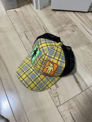 sageboy 즉시 판매 옐로우 컬러 메쉬 캡