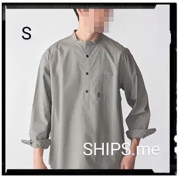 SHIPS.me [ 새상품급 ] 밴드 카라 오버 셔츠