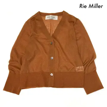 Rie Miller 리에 시어 별 인터샤 V넥 가디건