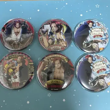 샹크스 캔뱃지 6개 세트