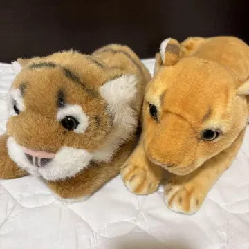 호랑이와 사자 봉제 인형 세트