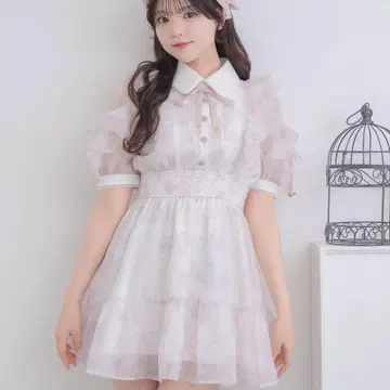 rojita 꽃무늬 미니 원피스 양산형