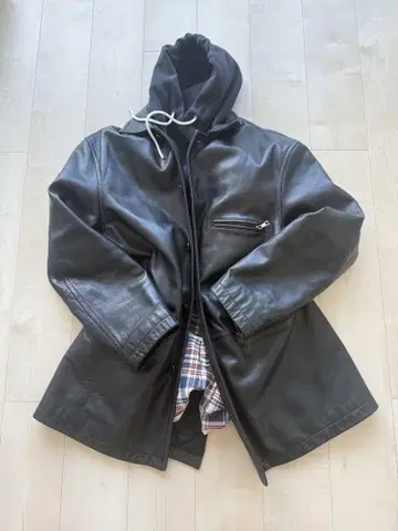 빈티지 가죽 코트