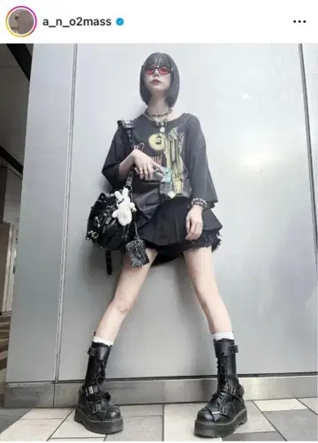 레드 제플린 밴드 T셔츠 아노짱 착용 디자인