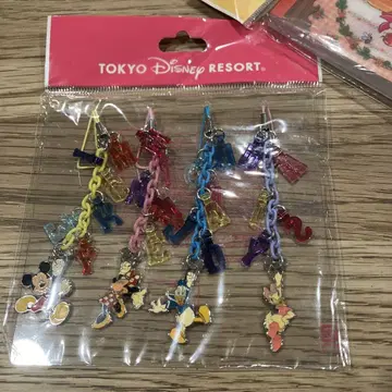 [ Disney ] 미키 미니 도날드 스트랩 4개 세트 푸우 메모