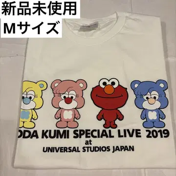 새상품 코다 쿠미 2019년 USJ 라이브 굿즈 T셔츠 화이트 M사이즈