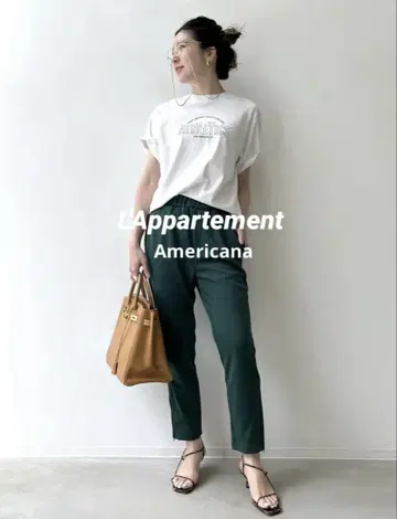 새상품급 L'Appartement Americana 트랙 팬츠 그린