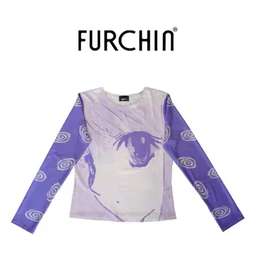 소량 있음 Furchin print long sleeve shirt