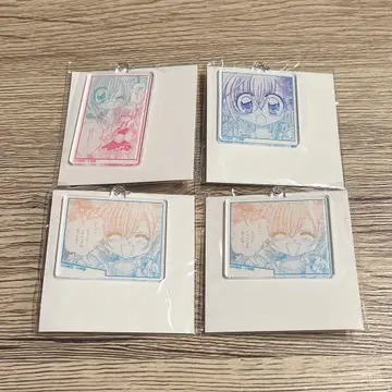 키라링 레볼루션 온라인 복권 D상 시계 부품 키링 4세트