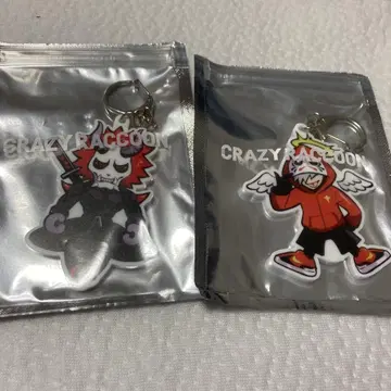 CRAZY RACCOON 달마이즈갓 아리사카 키링 세트