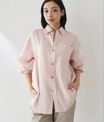 윔 가젯 린넨 캔버스 셔츠