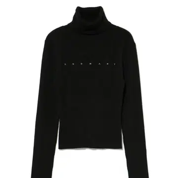 andmary Mary turtle knit tops black