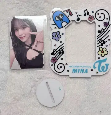 TWICE 미나 7주년 포토카드 스탠드 트레이딩 카드