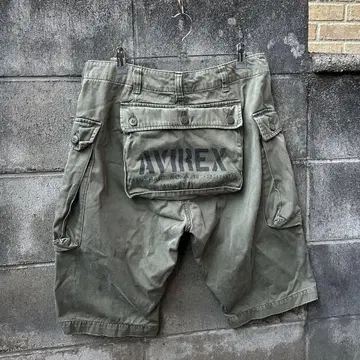 AVIREX 아비렉스 카고 몽키 팬츠 하프 팬츠