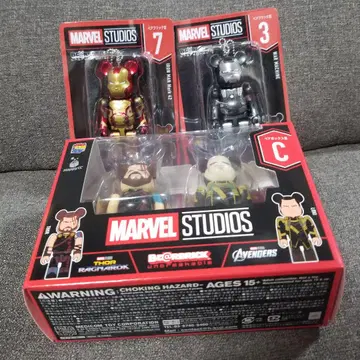 MARVEL Happy 복권 베어브릭 페어 박스