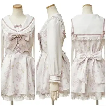 LIZ LISA 주얼리 패턴 셋업 화이트 [ 미사용 새상품! ]