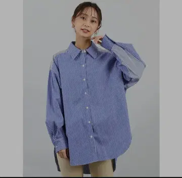 야마다야 페넬 오버 사이즈 스트라이프 셔츠 셔츠