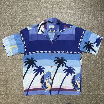 70s 80s 하와이안 셔츠 레이온 빈티지