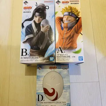 제일복권 NARUTO 파의 나라편 화이트 나루토 가면 3종 세트 피규어