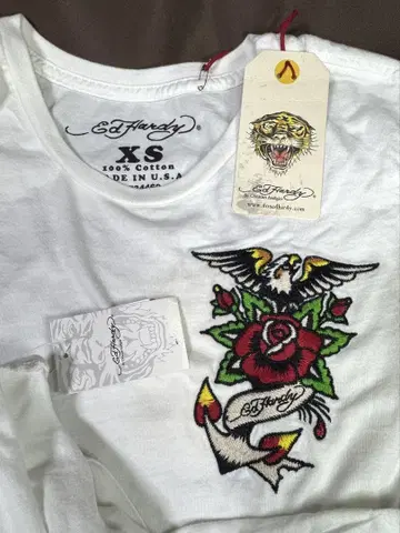 EDHARDY 에드하디 이글 로즈 자수 S 사이즈 택 포함 새상품