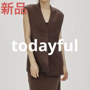 택 포함 새상품 Todayful 린넨 오버 베스트 36