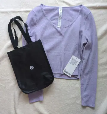 택 포함 새상품 룰루레몬 lululemon 긴팔 크롭 상의 10