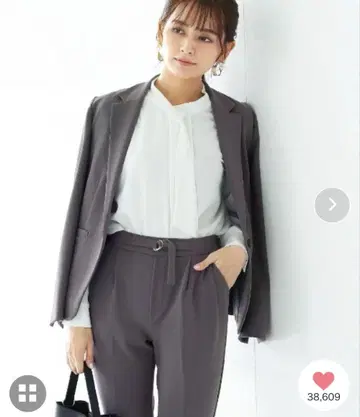 Emilyan 손세탁 가능한 하이 스트레치 조젯 셋업 수트