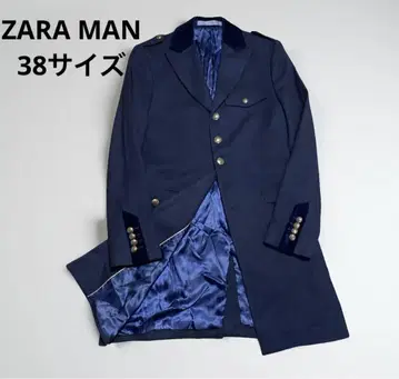 ZARA MAN 나폴레옹 밀리터리 코트 네이비 S 롱 코트