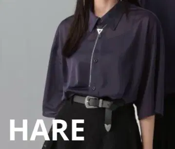 HARE 멀티 재료 시어 셔츠