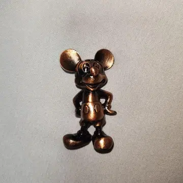 브론즈 도금 미키 피규어 각인 있음